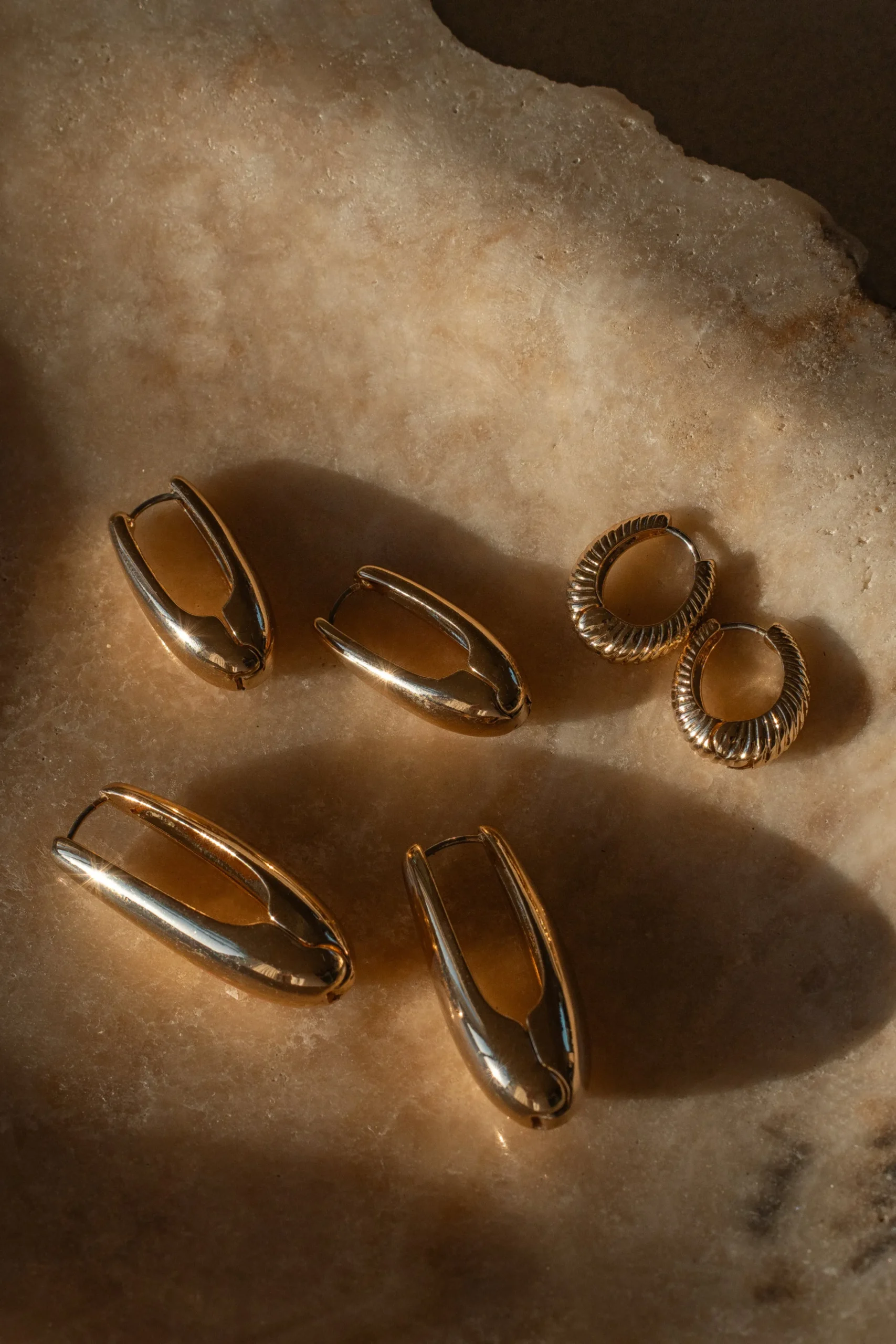 Gold Tara Earring Set