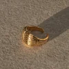 Gold Texture Open Ring