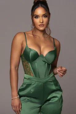 Green Incomparable Lace Bodysuit