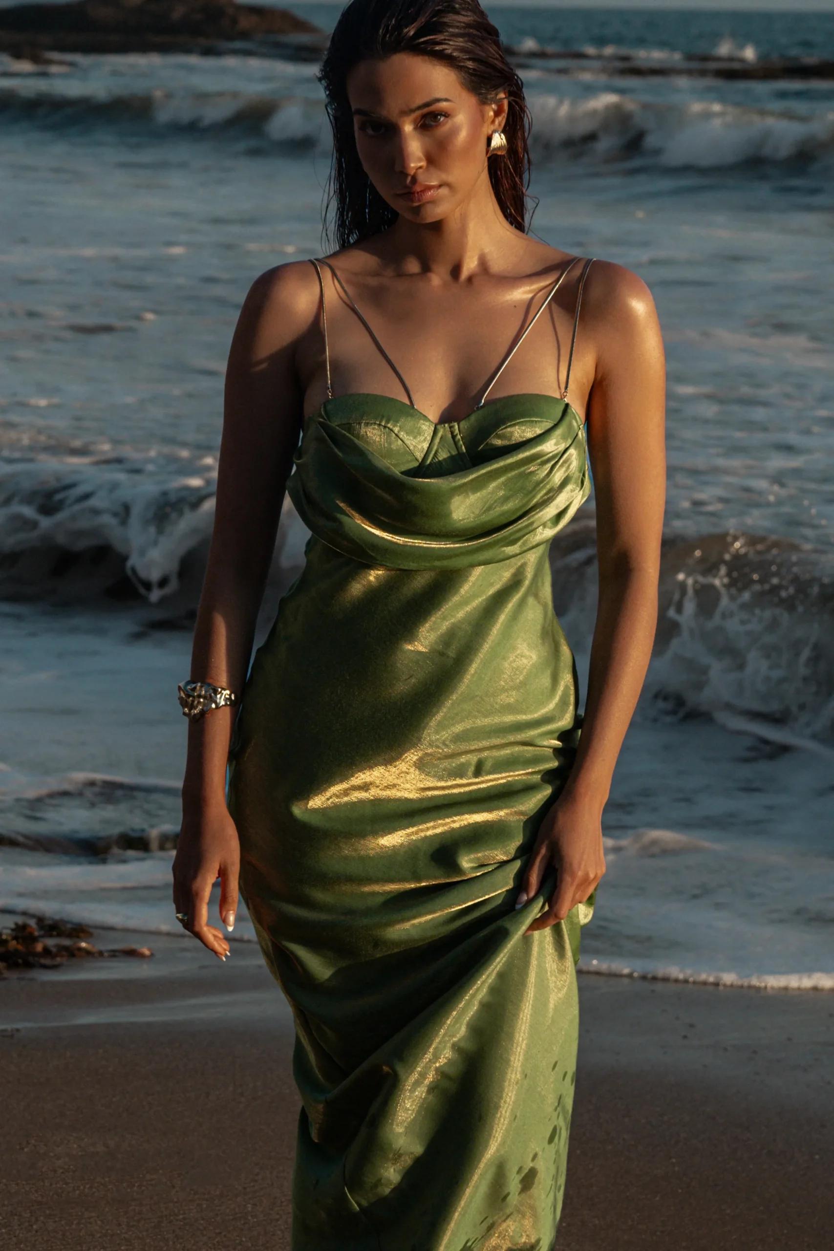 Green Iridescent Visions Of You Dress