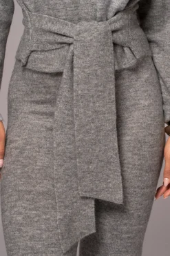 Grey Ivy Sweater Knit Pant Set