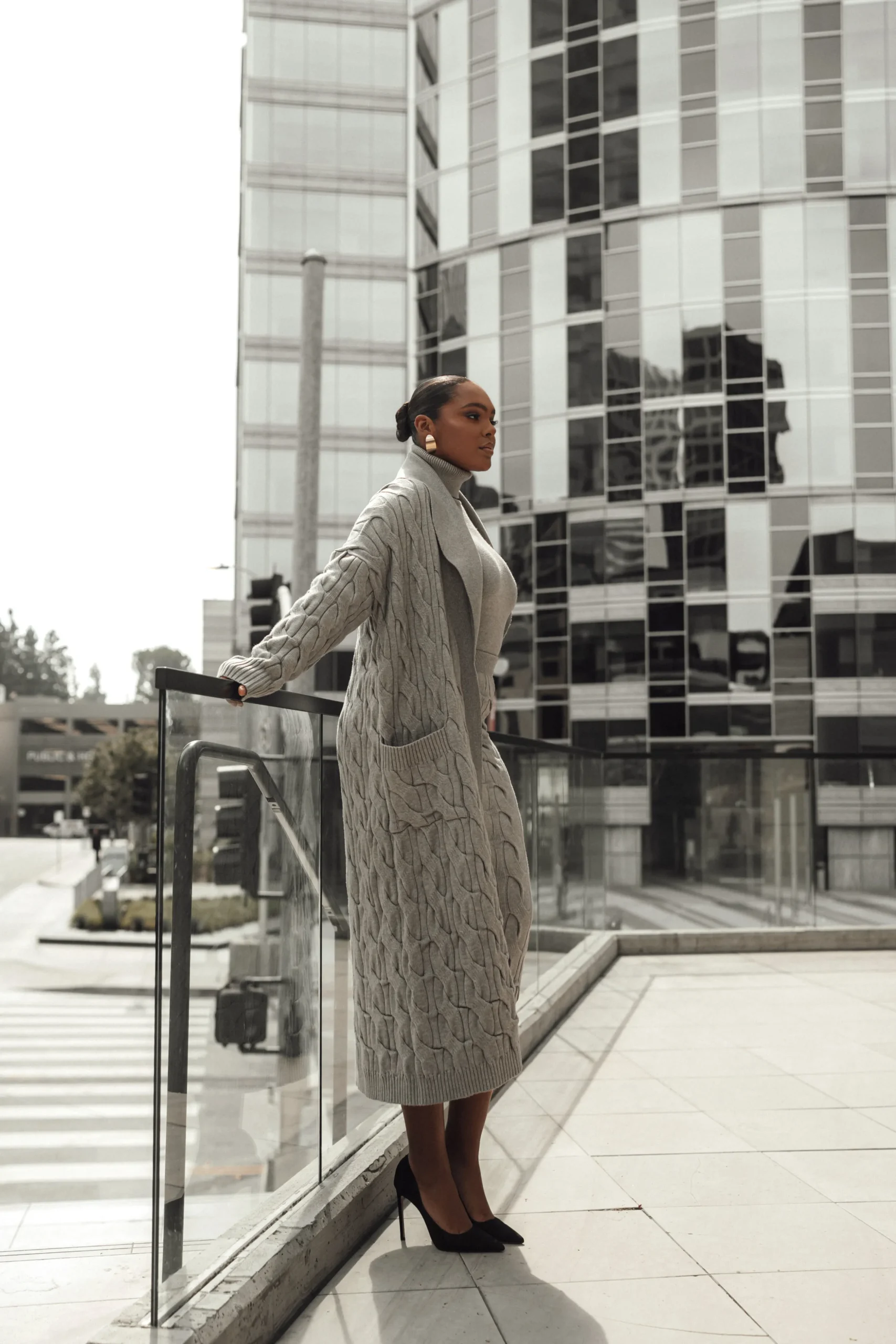 Grey Stepping Out Sweater Cardigan