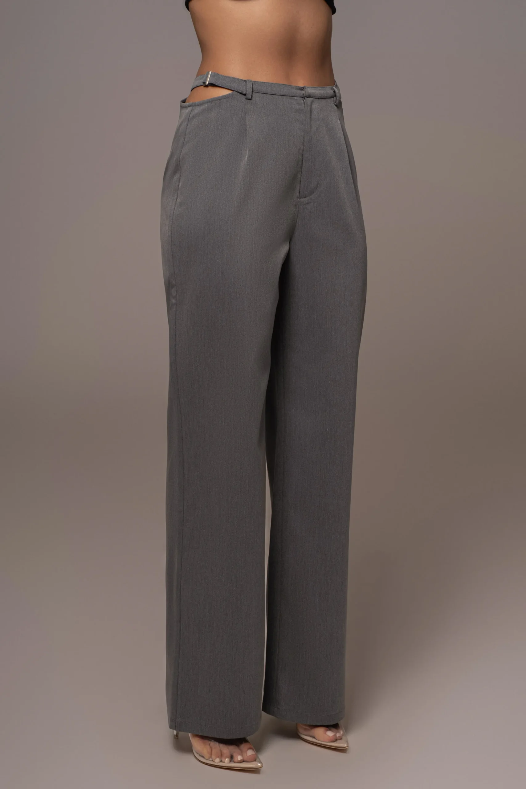 Grey Symone Cutout Pants