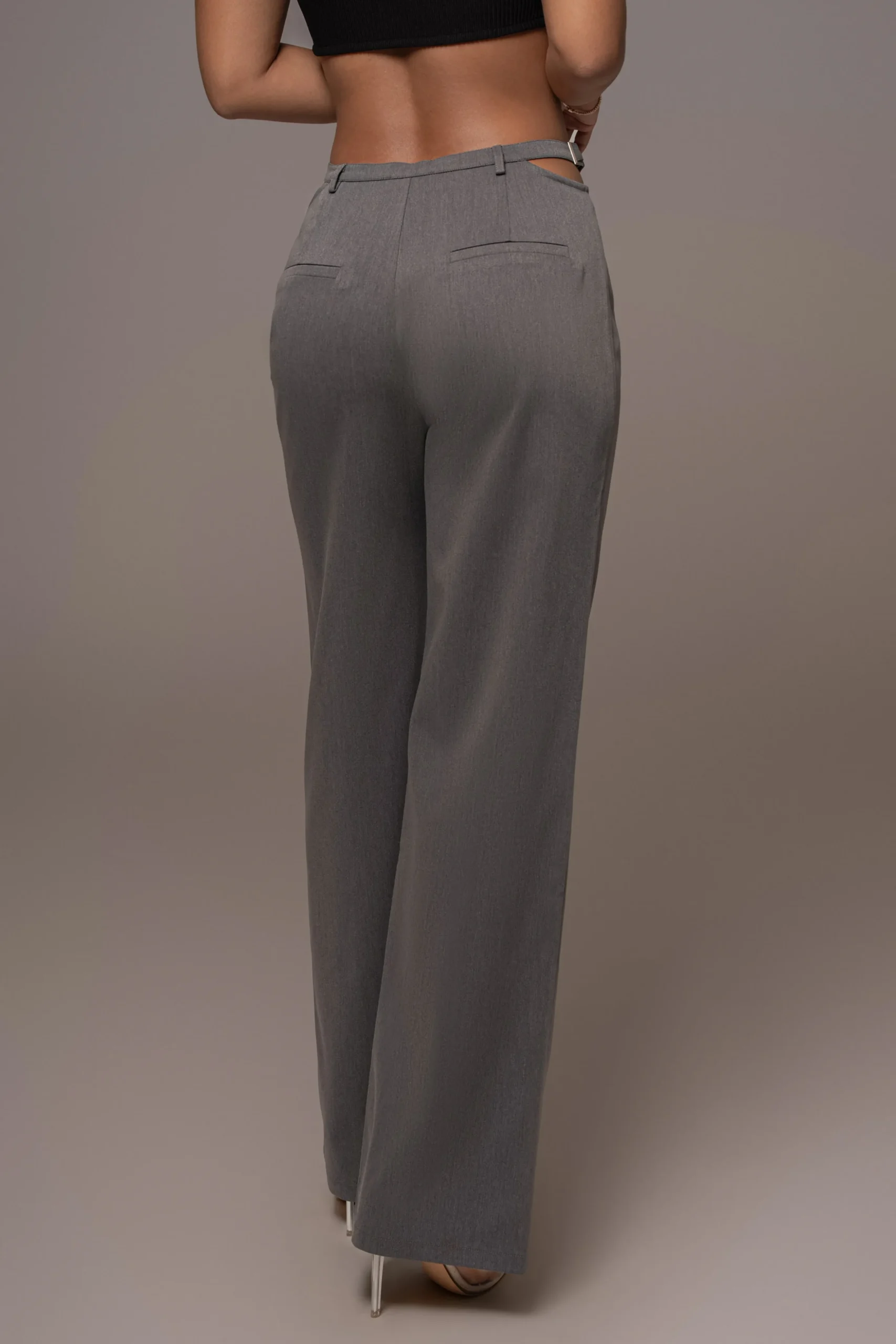 Grey Symone Cutout Pants