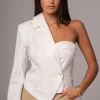 Ivory Amal One Shoulder Top