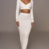 Ivory Annette Sweater Knit Skirt Set