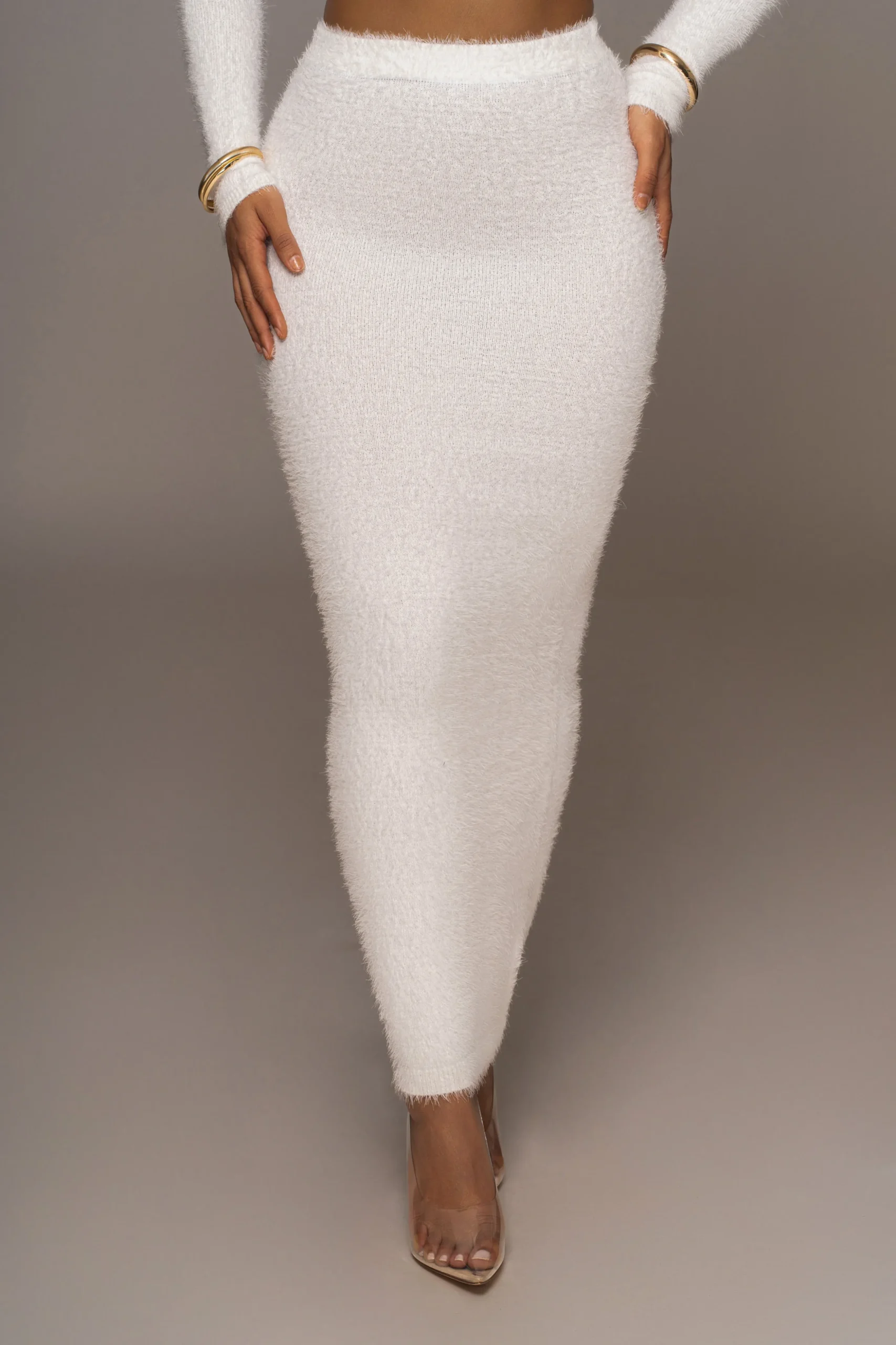 Ivory Annette Sweater Knit Skirt Set