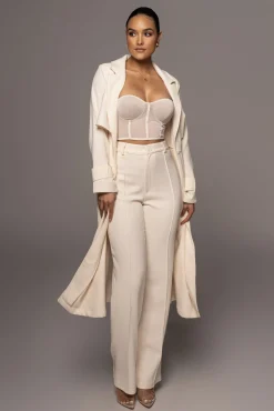 Ivory  Arlette Trousers