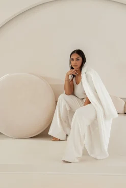 Ivory  Arlette Trousers