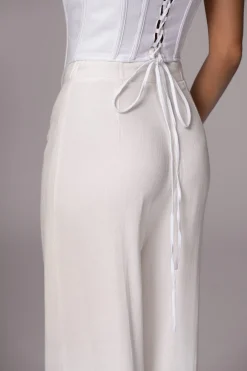 Ivory Explorer Linen Pants