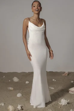 Ivory Getaway Linen Maxi Dress