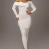 Ivory Harper Knit Maxi Dress
