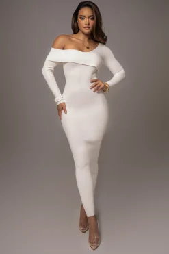 Ivory Harper Knit Maxi Dress