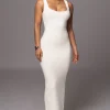 Ivory Karolina Knit Maxi Dress