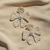 Ivory Lexa Flower Earrings