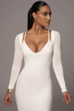 Ivory Made You Look Maxi Dress