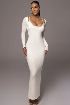 Ivory Made You Look Maxi Dress