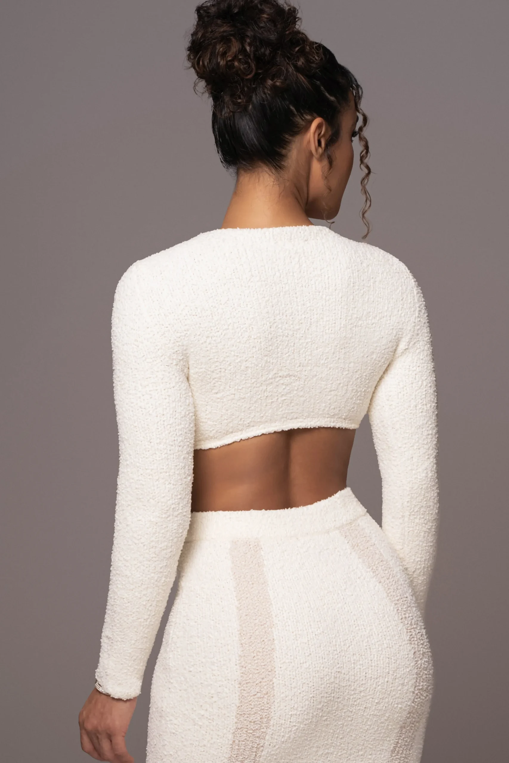 Ivory Moments Sweater Knit Skirt Set