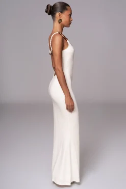 Ivory Nautical Escape Maxi Dress