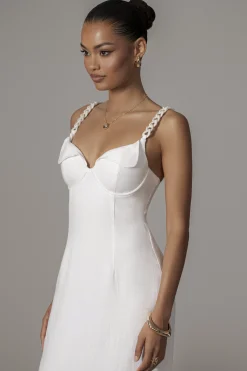 Ivory Secret Hideout Linen Dress