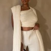 Ivory Soft Life Cable Knit Sweater Top