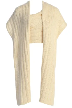 Ivory Soft Life Cable Knit Sweater Top