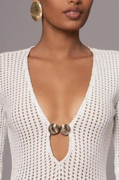 Ivory Sol Sweater Knit Dress