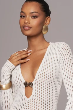 Ivory Sol Sweater Knit Dress