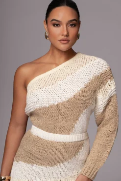 Ivory/Beige Hazel Sweater Knit Top
