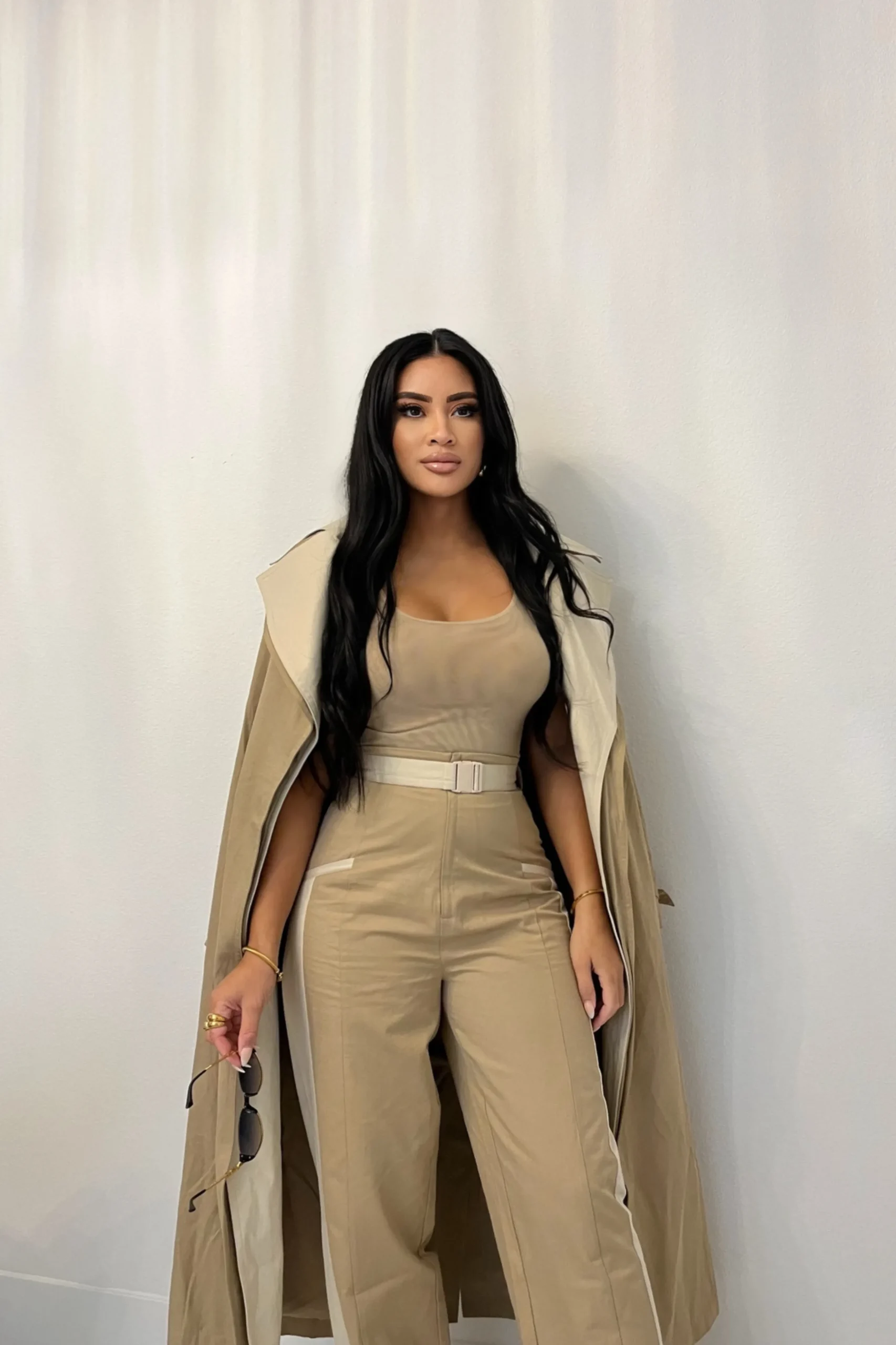 Khaki Shona Oversized Coat