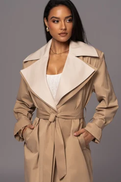 Khaki Shona Oversized Coat