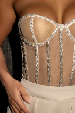 Light Limited Edition Rhinestone Crystal Corset