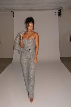 Lt. Grey All You Need Tweed Corset