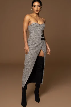 Lt. Grey All You Need Tweed Corset