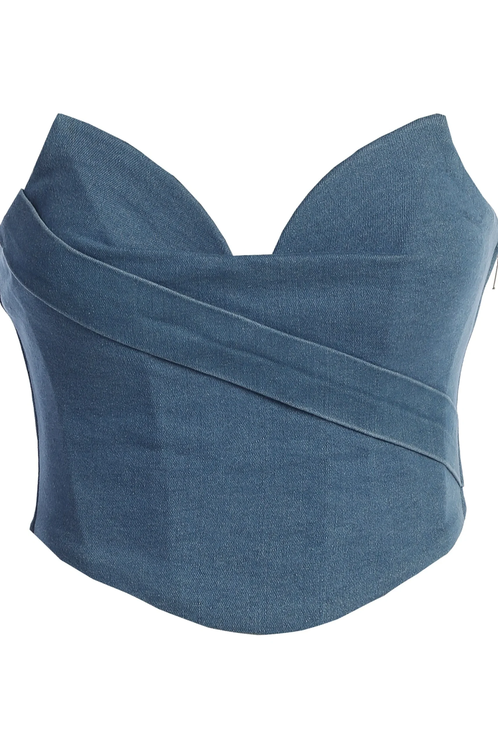 Medium Wash Teyana Denim Bustier