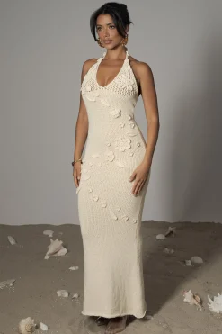 Milk Seaside Halter Maxi Dress
