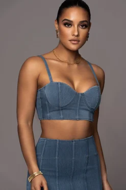 NAT LIV x JLUXLABEL Denim Eliana Skirt Set