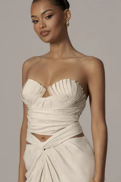 Natural Arielle Bustier Top