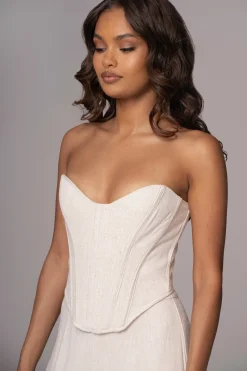 Natural Beyond The Sea Linen Corset
