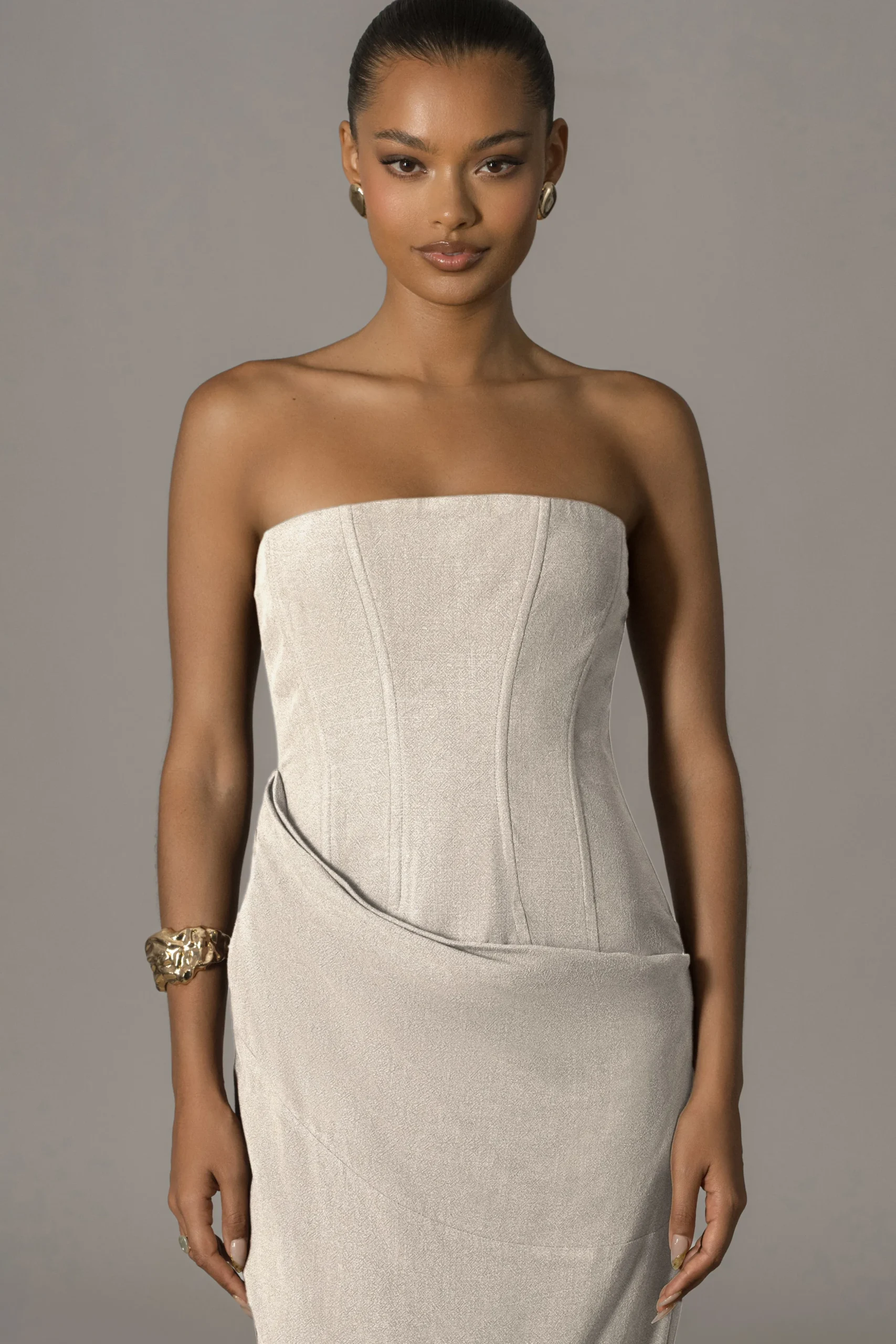 Natural Journey Linen Maxi Dress