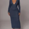 Navy Reunited Maxi Dress