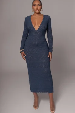 Navy Reunited Maxi Dress