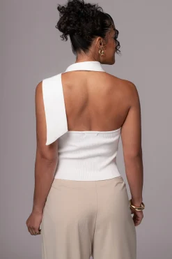 Off White Anderson Ribbed Top