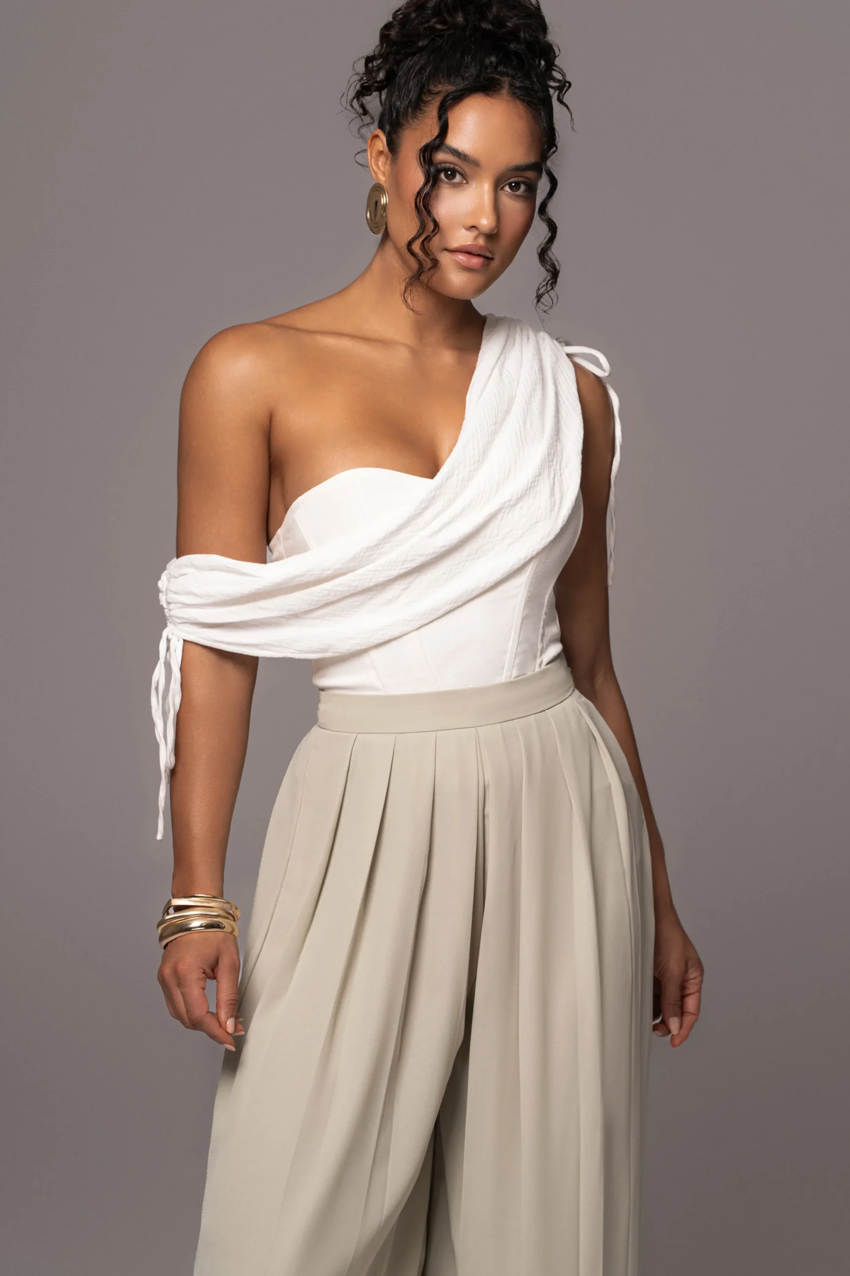 Off-White New Obsession Draped Top