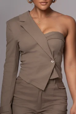 Olive Amal One Shoulder Top