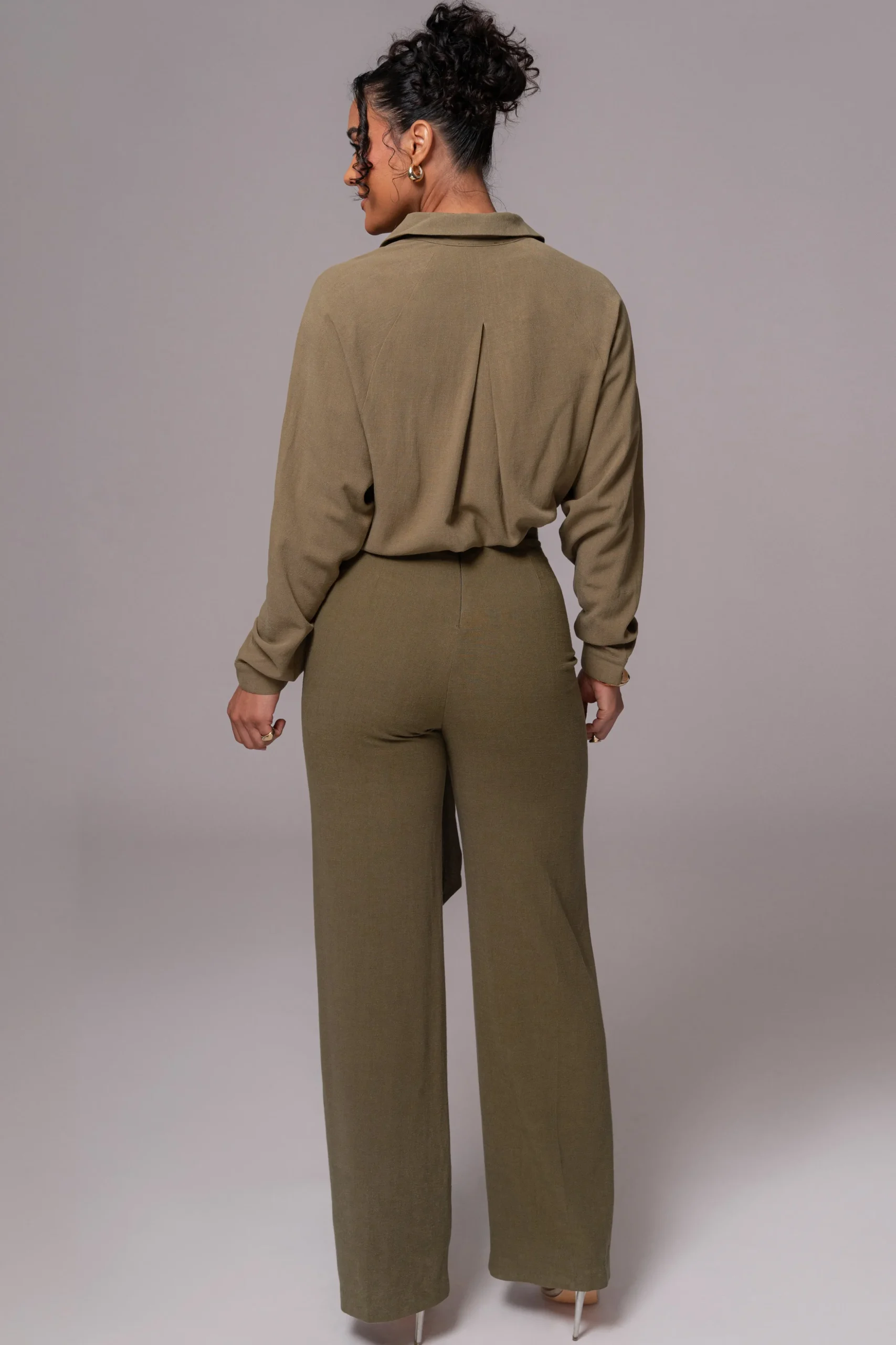 Olive Explorer Linen Pants