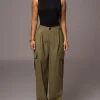 Olive Fast Track Drawstring Joggers