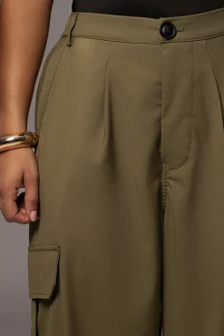 Olive Fast Track Drawstring Joggers