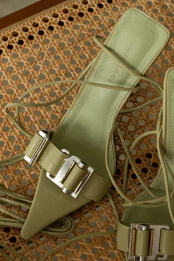 Olive Regal Pointed Toe Heels
