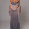 Pink Dusk Shimmery Nights Maxi Dress